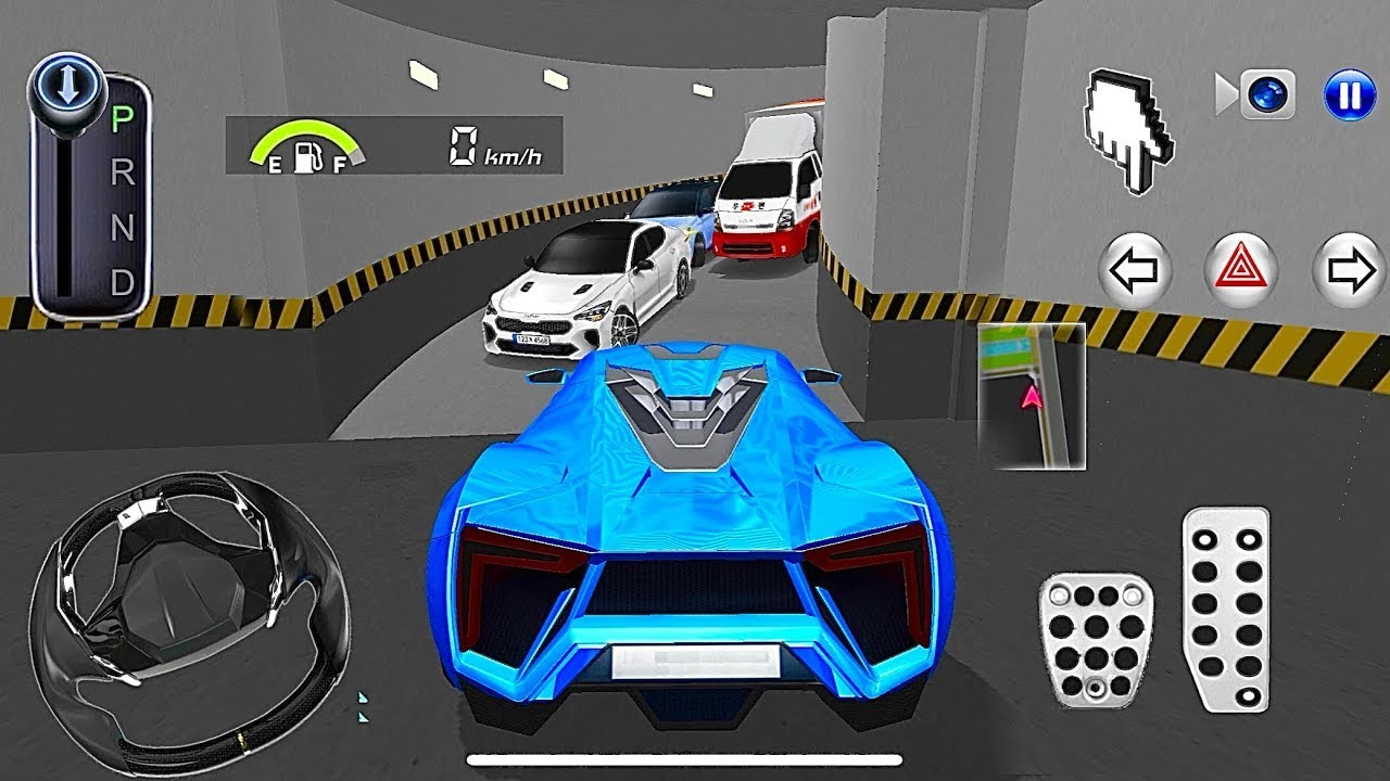 New blue mclaren car stock parking - 3d Driving Class android game || Car Game #gameplay #cargames