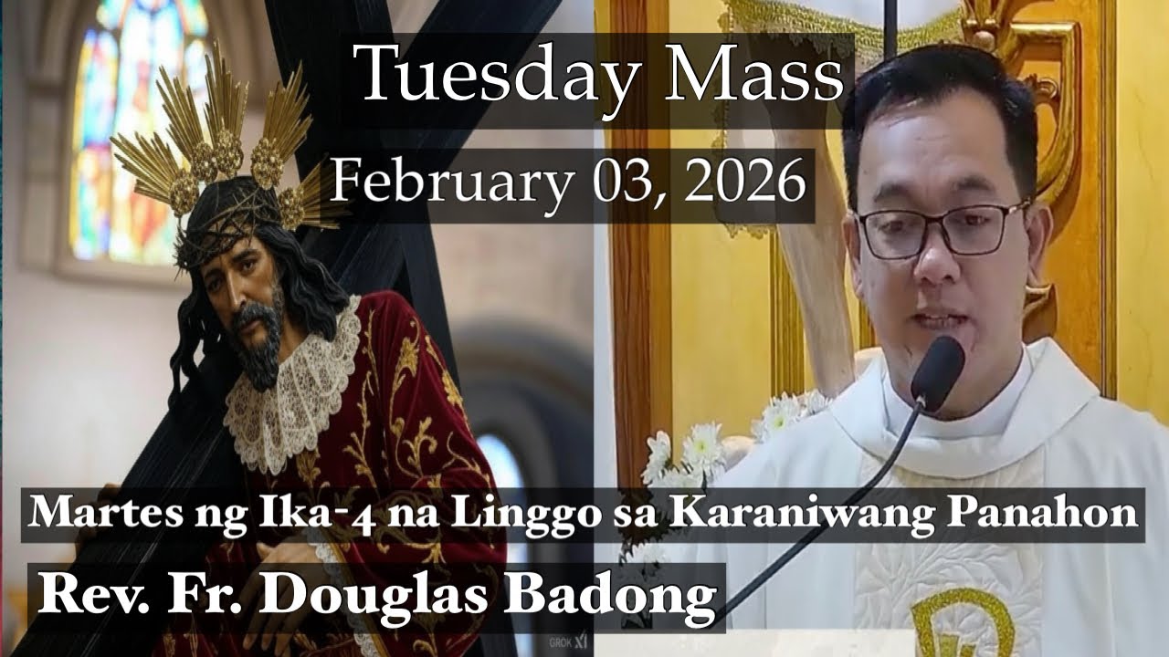 QUIAPO CHURCH LIVE MASS TODAY FEBRUARY 03, 2026 REV. FR. DOUGLAS BADONG