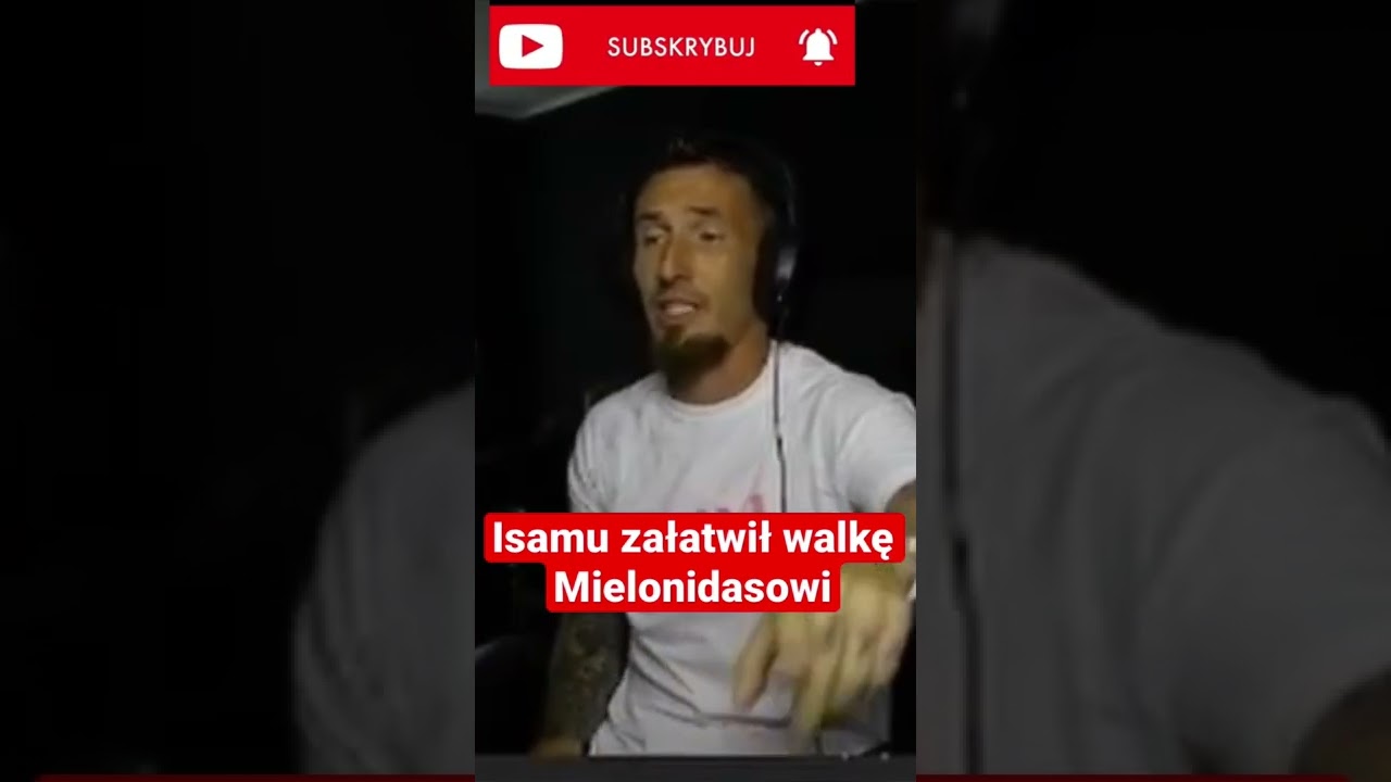 Isamuxpompa załatwił walkę Mielonidasowi na fame mma #isamuxpompa #mielonidas #rozpara #shorts