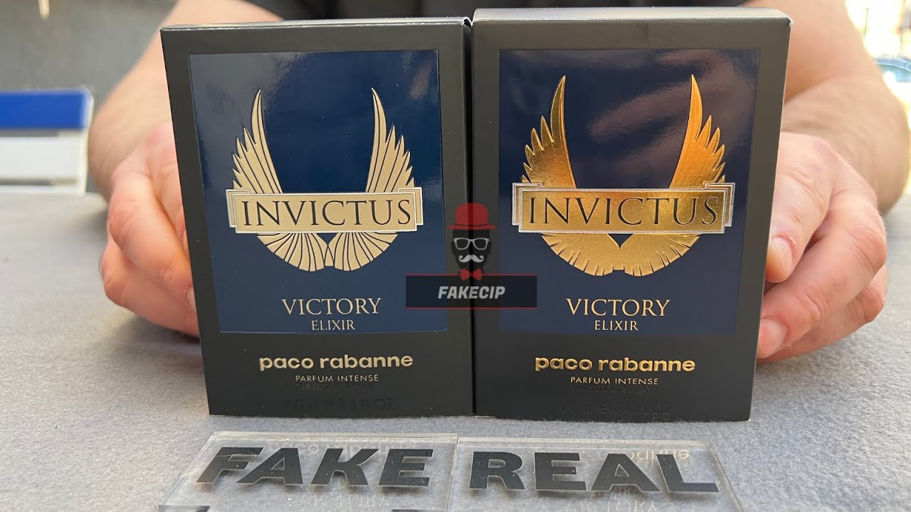 Fake vs Real Paco Rabanne Invictus Victory Elixir Perfume