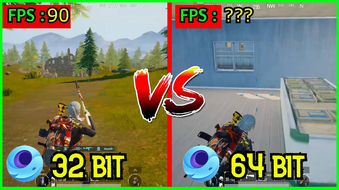 Gameloop 32 bit vs 64 bit &bull;  Which is Better???  &bull;  Complete Comparison  &bull;  PUBG MOBILE