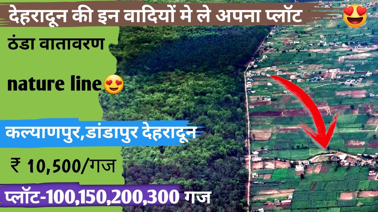 देहरादून शिमला बाईपास रोड कल्याणपुर मे 10500/गज के रेट पर सबसे सस्ते प्लॉट उपलब्ध है |#dehradun #new