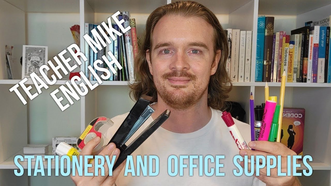 Basic English for Stationery and Office Supplies (pens, markers, staplers, etc.)