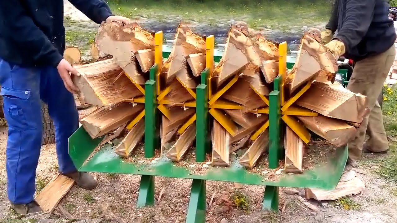ПОТРЯСАЮЩЕ самодельный гидравлический дровокол