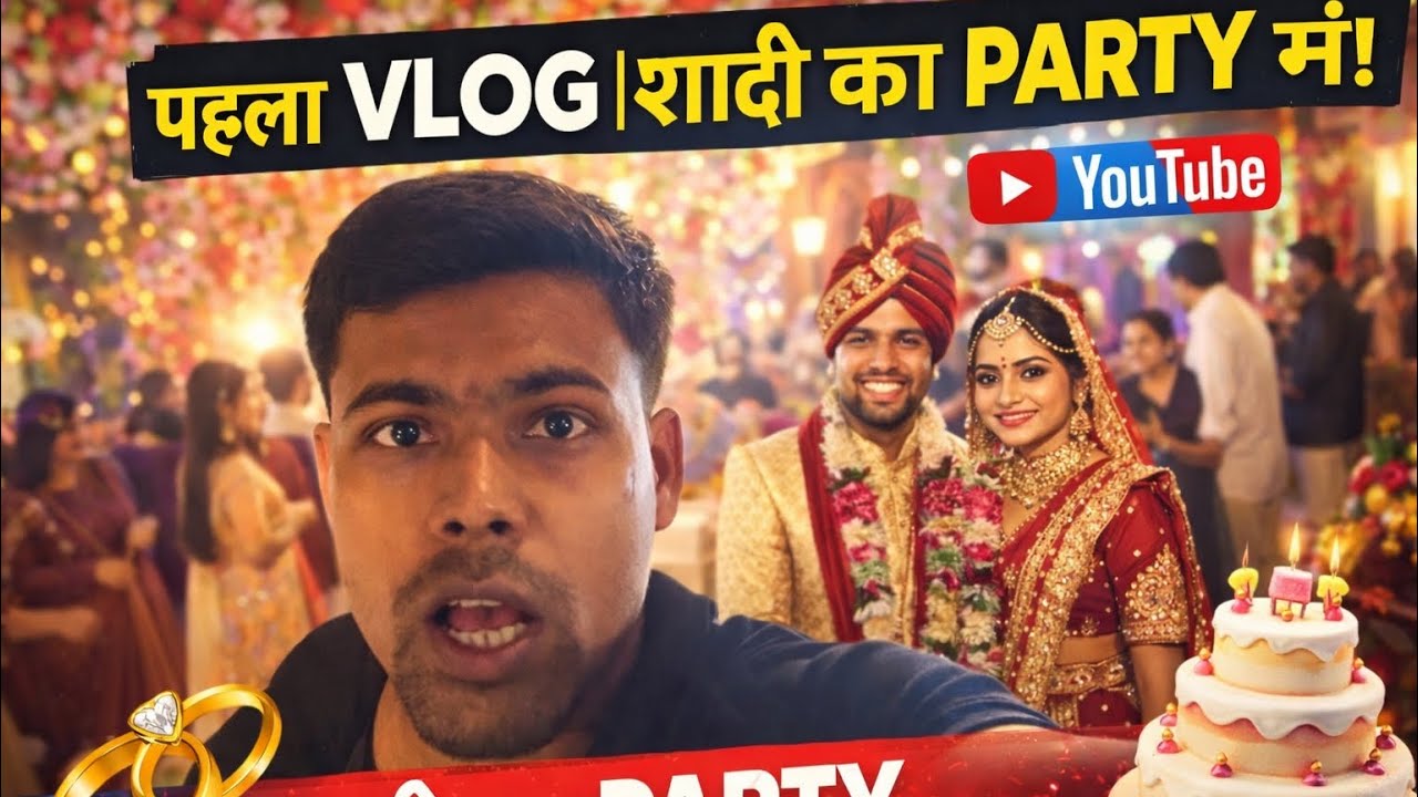 🎉 Indian Wedding Party Vlog | First Vlog || Shaadi Fun & Dance! 