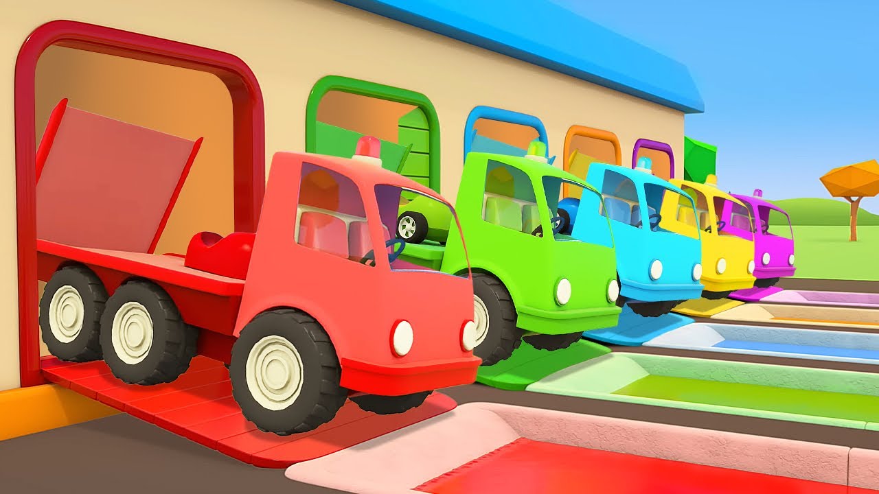O trabalho dos ve&iacute;culos de servi&ccedil;o! Desenhos animados em portugu&ecirc;s. Desenho animado infantil