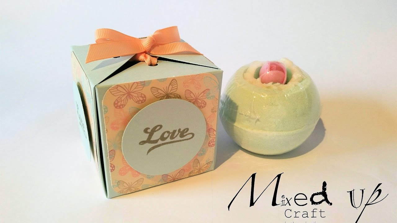 How to make a Bath Bomb gift box tutorial.