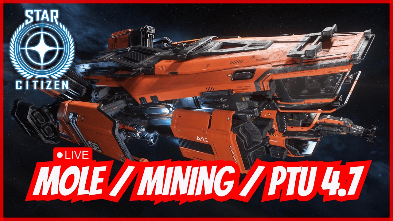 LIVE - Mining Test im PTU 4.7! Die Argo Mole Crew ist am Start | Star Citizen Testserver