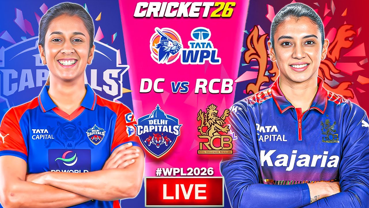 🔴 DC vs RCB Live | WPL 2026 | Royal Challengers Bengaluru vs Delhi Capitals | Cricket 26 Gameplay