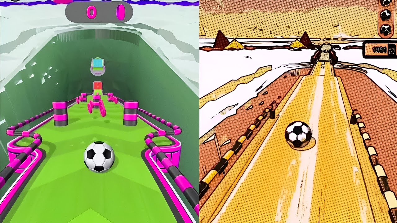 Going Balls Vs Video Reverse Gameplay SpeedRun #1048