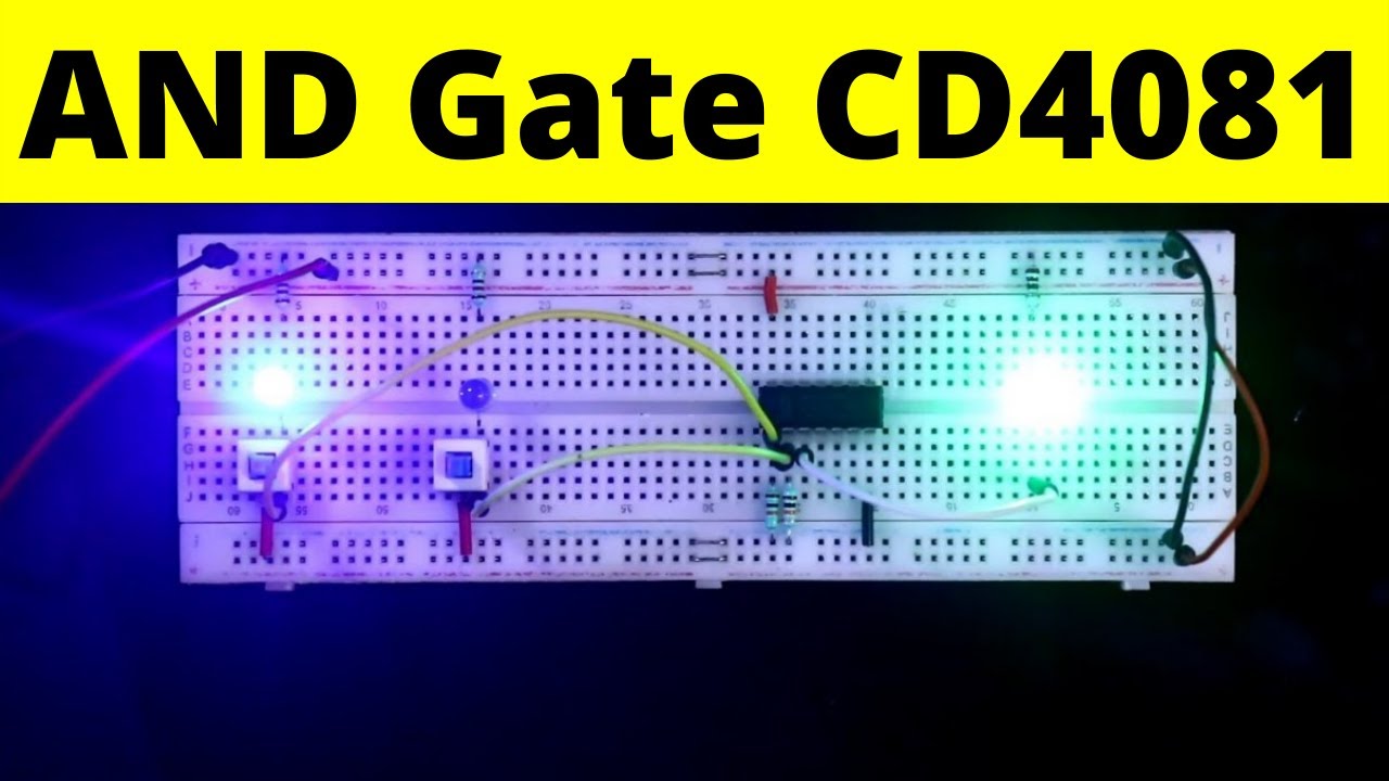 CD4081 | AND gate IC 4081 with truth table | Two input AND gate