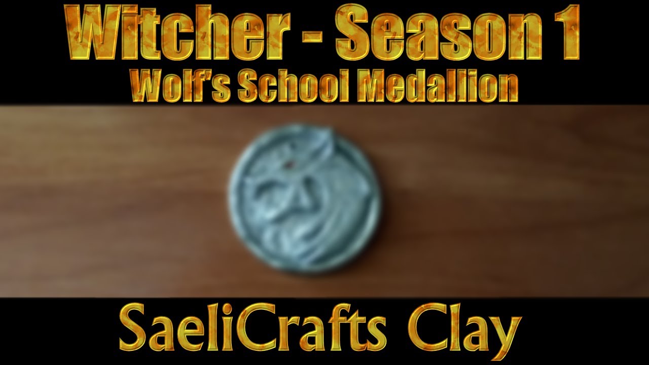 Witcher's Wolf Medallion - Season 1 - Easy Clay Art Tutorial