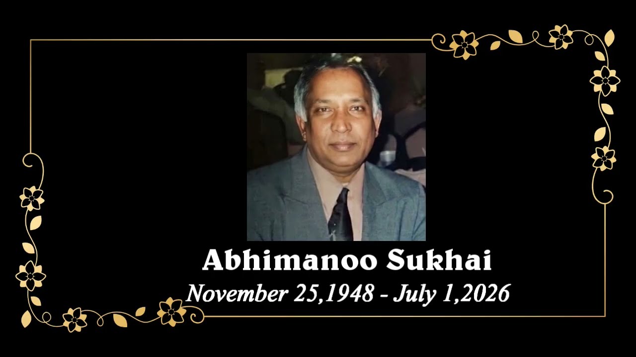 Death Announcement - Abhimanoo Sukhai