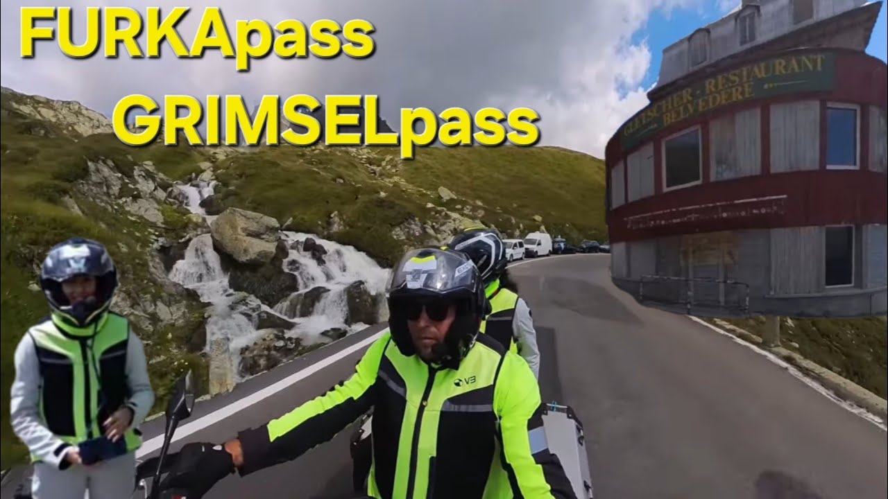 SENZA PAROLE, PASSO DELLA FURKA SVIZZERA e GRIMSELPASS IN MOTO HONDA