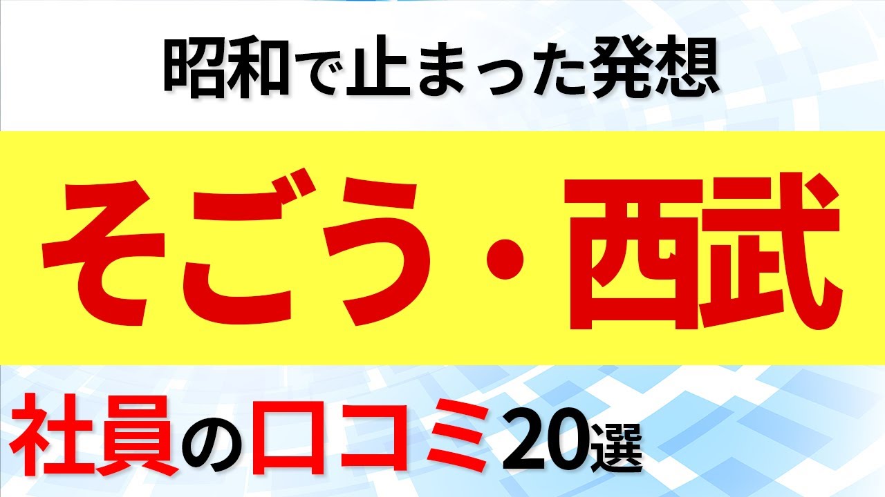 そごう・西武 社員の口コミ20選