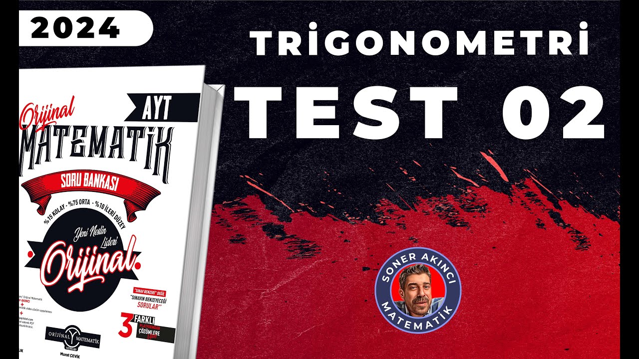 Trigonometri  TEST 02 | ORİJİNAL AYT SORU BANKASI | #yks2024