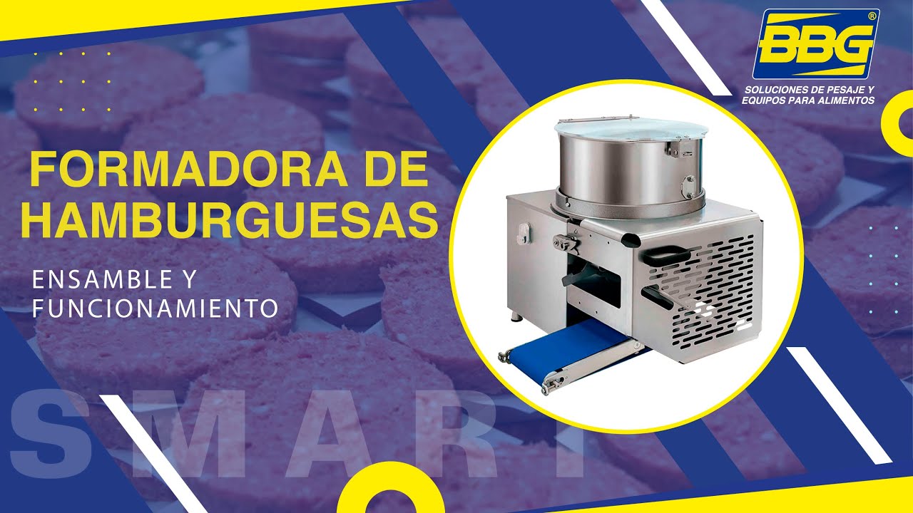 ¿Cómo hacer carne para hamburguesas? Formadora automática de hamburguesas Ref: SMART - BBG