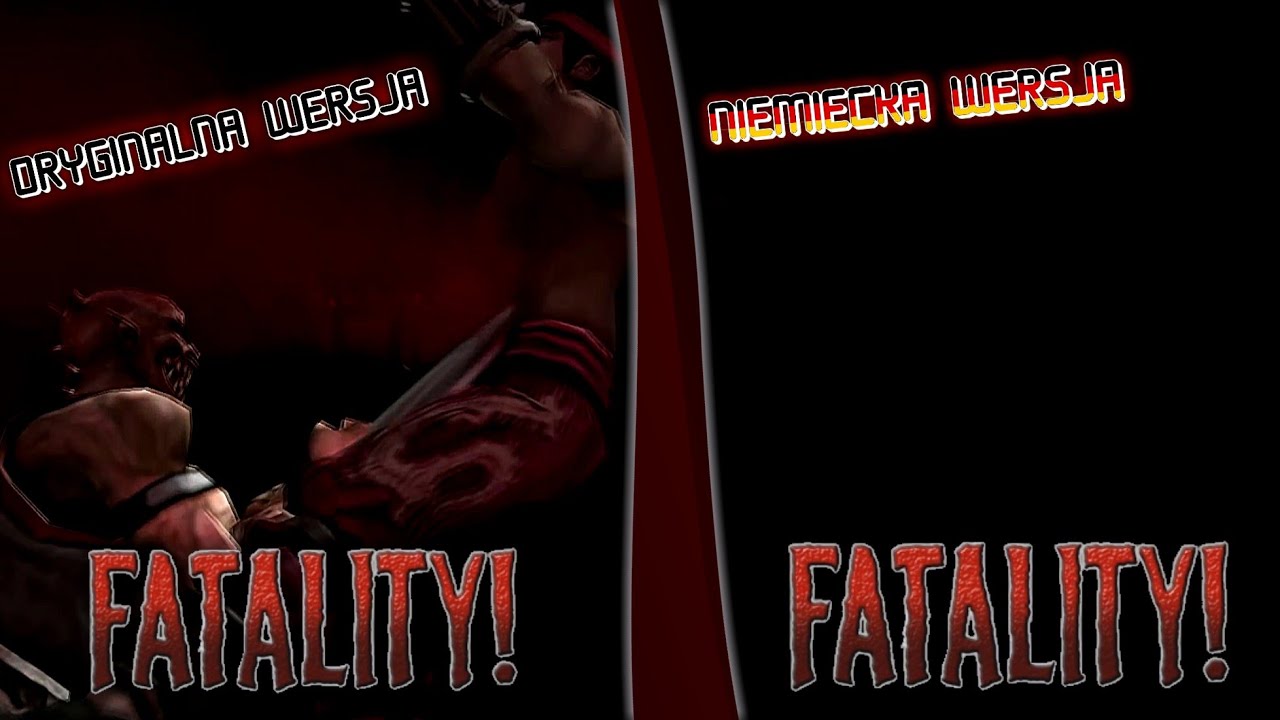 NIEMCY VS MORTAL KOMBAT, czyli jak Niemcy cenzurują gry