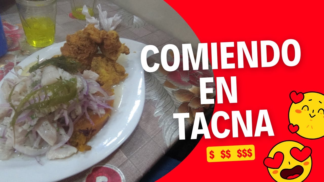 Probando comidas en Tacna Perú