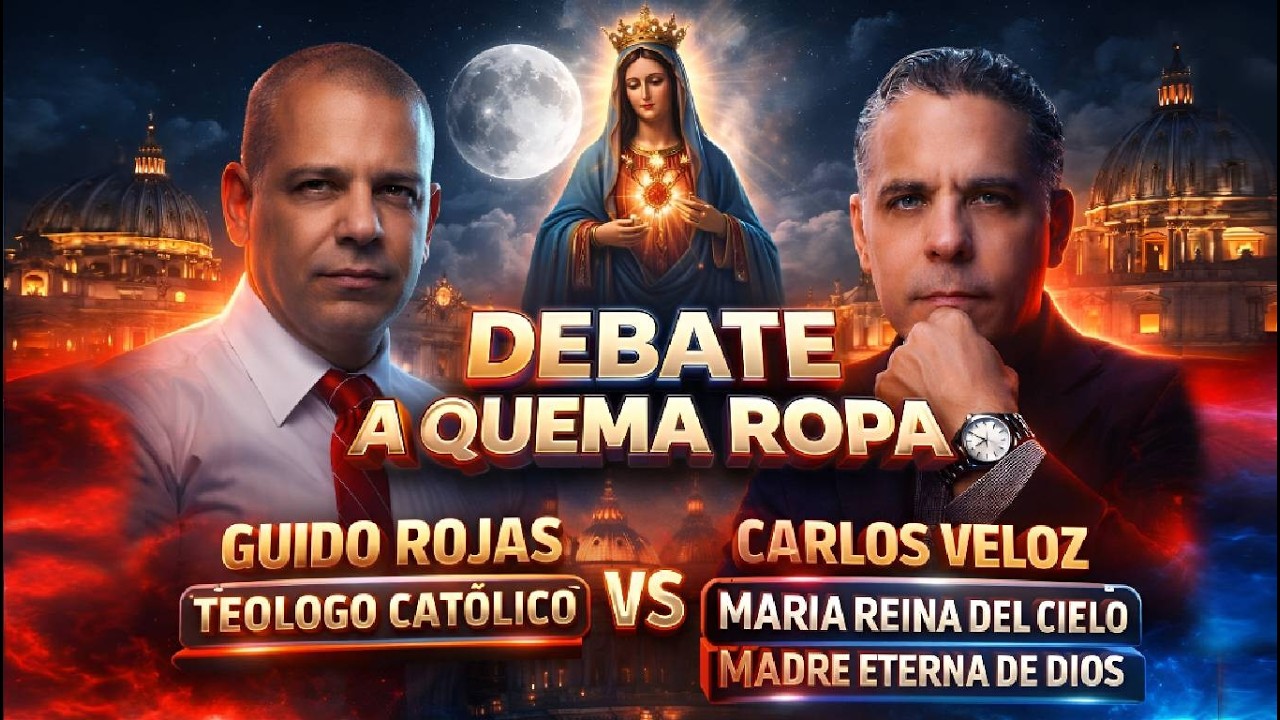DEBATE FUERTE ROPA Lic Guido Rojas Teologo  VS Carlos Veloz MARIA REINA DEL CIELO MADRE DE DIOS