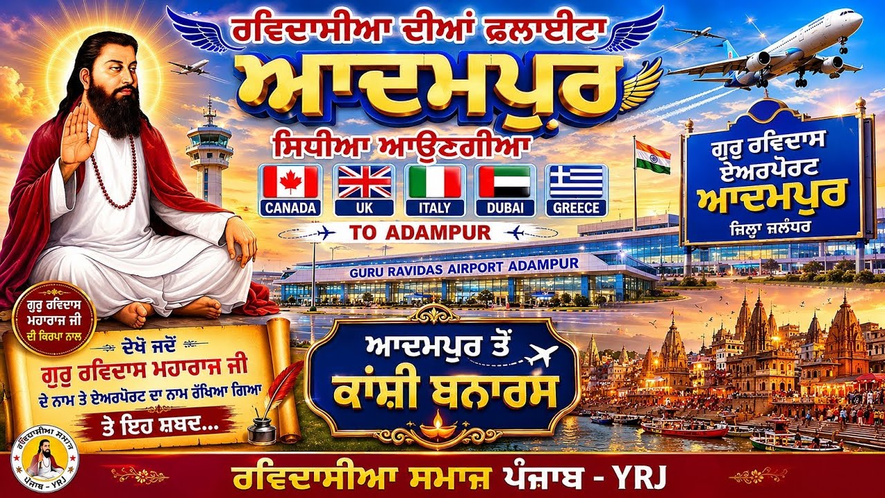 Ravidassia Diya Flighta || Singer Onkar Sandhu || Lyrics Mani K Jagpalpur.Adampur Airport, Jalandhar