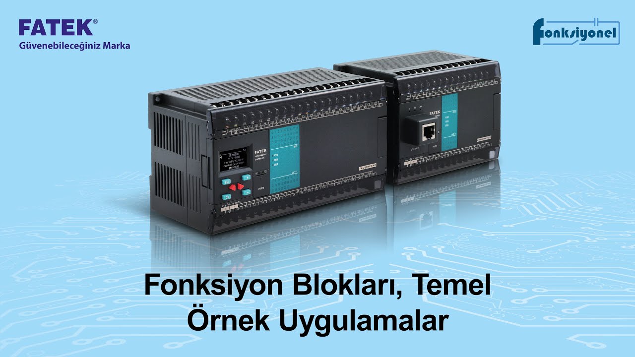 Fatek PLC 1 Eğitimi | Fonksiyon Blokları, Temel Örnek Uygulamalar