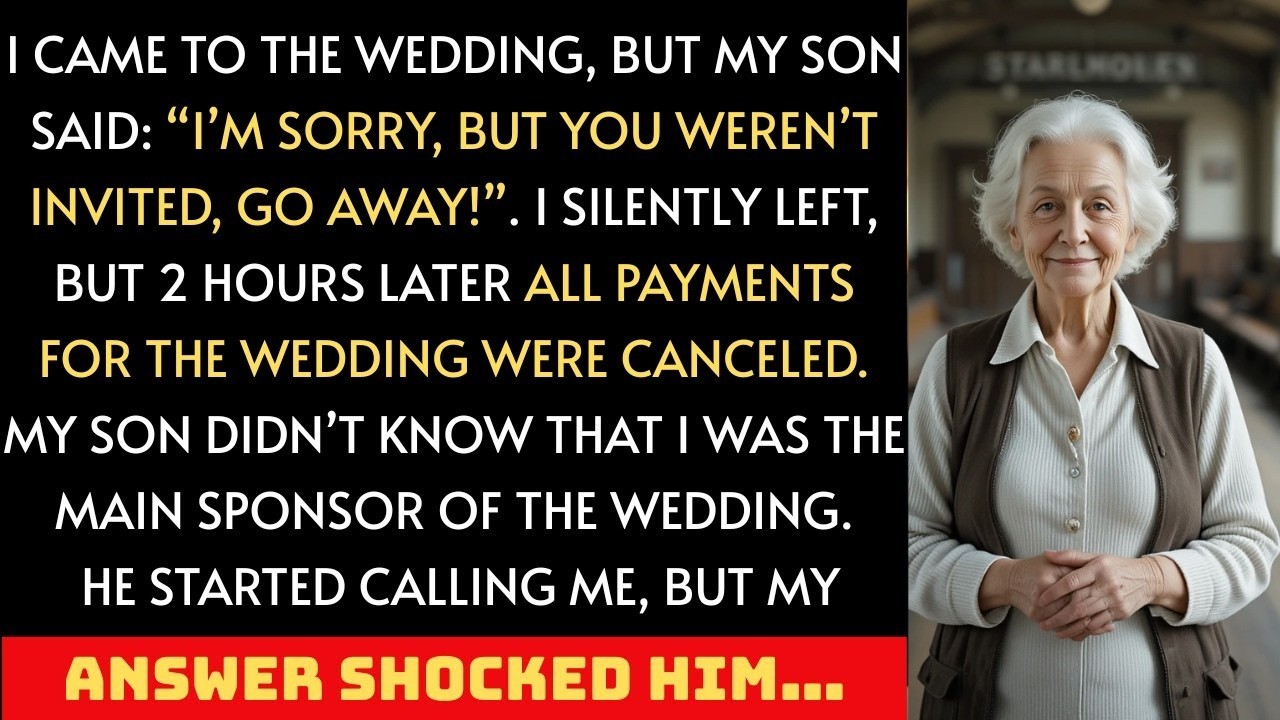 I came to the wedding, but my son said I wasn’t invited and told me to leave—but I had other plans