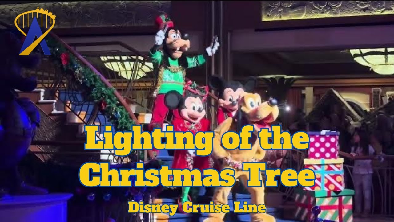 Christmas Tree Lighting on the Disney Dream Cruise Ship
