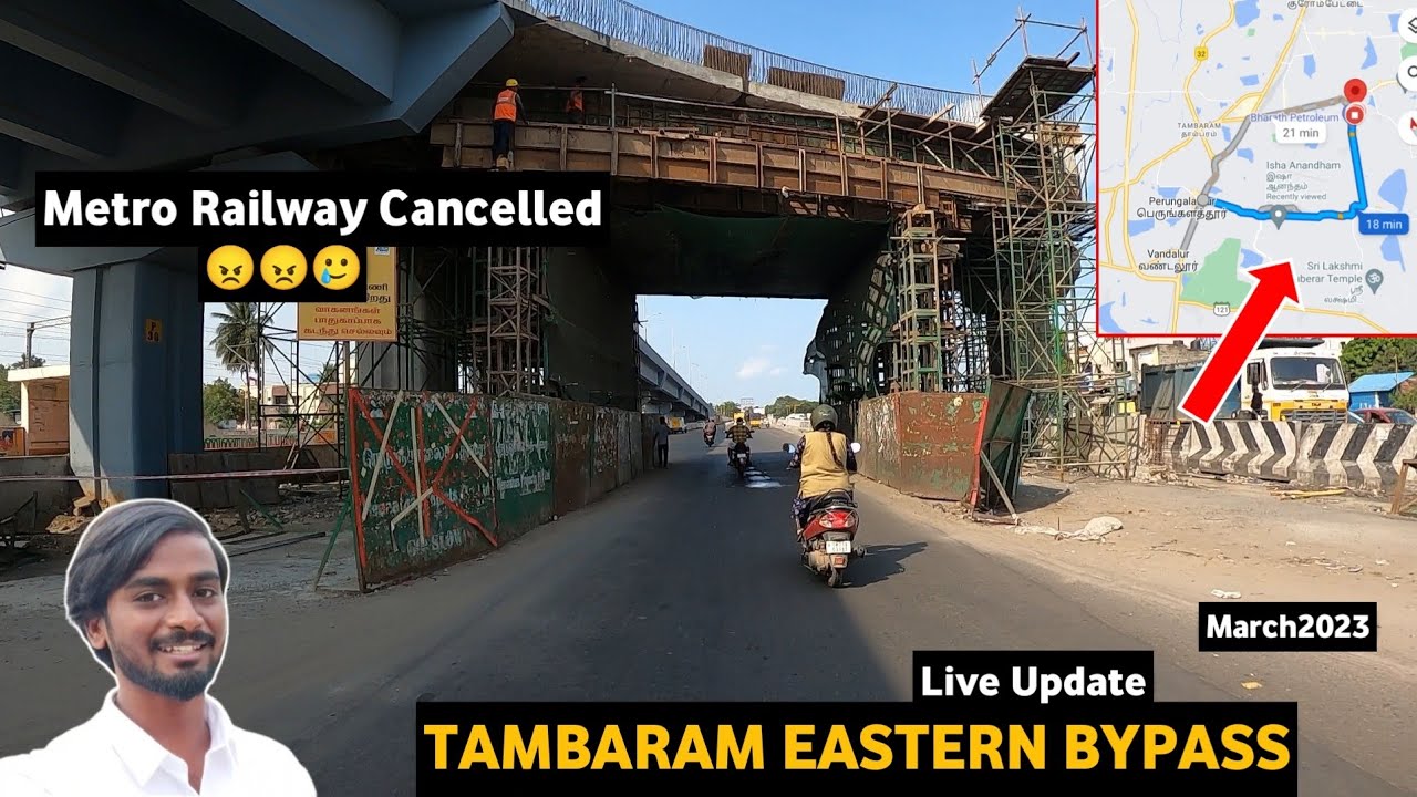 Metro Railway Cancelled😱Tambaram Eastern Bypass Update March2023💥100% Development Corridor💥moto vlog