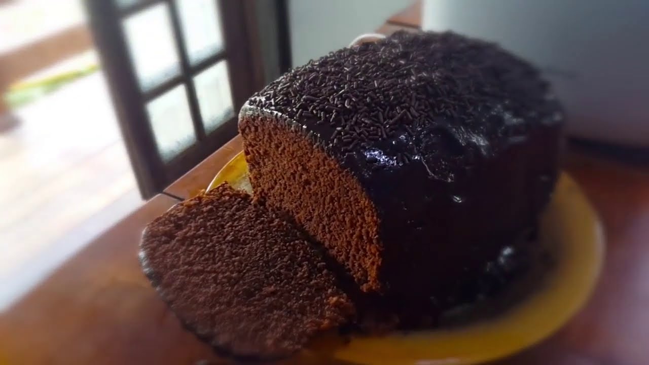 Panificadora Elétrica   bolo de chocolate delicioso