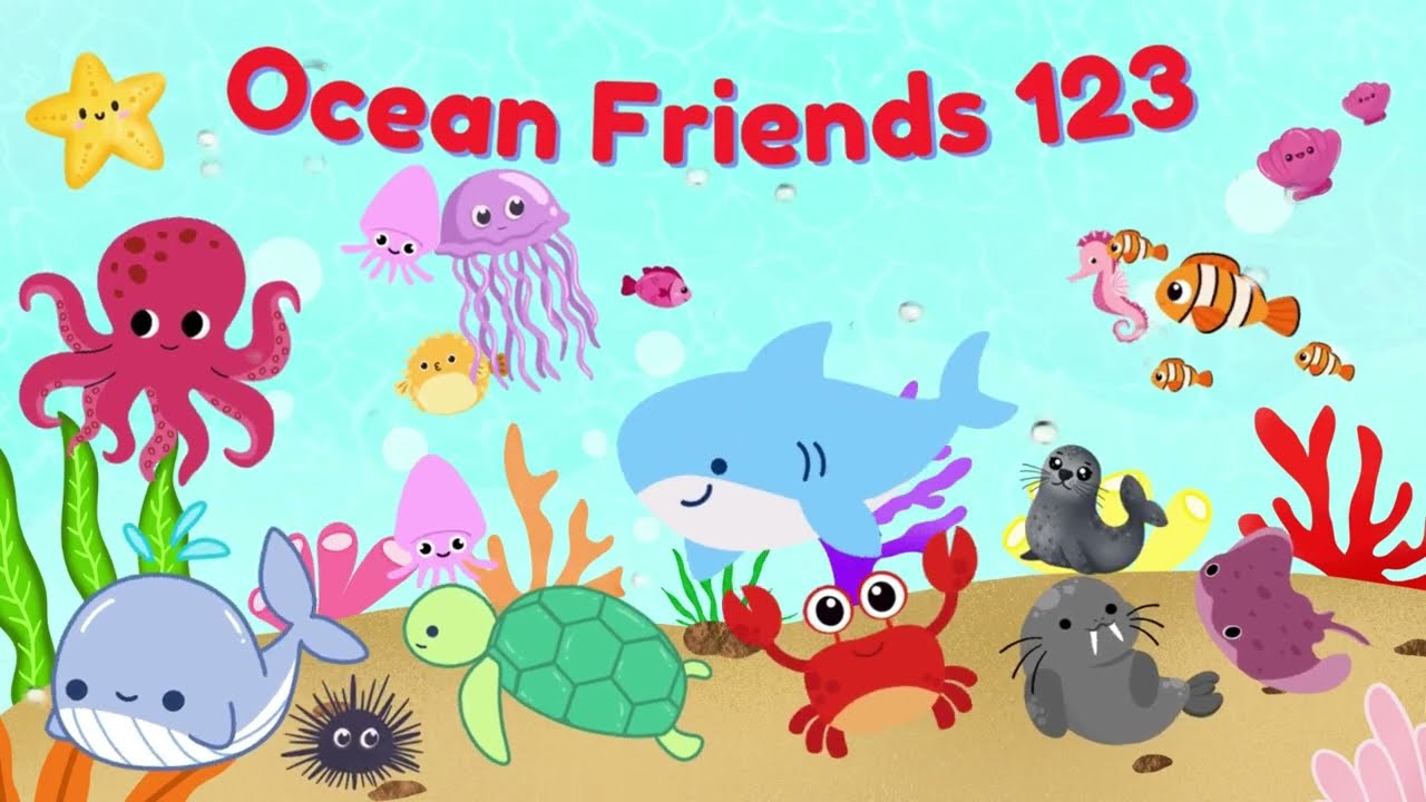 Ocean Friends 123 theme song | lyrics and audio | Songs for Toddlers and Babies | Learning & Singing
