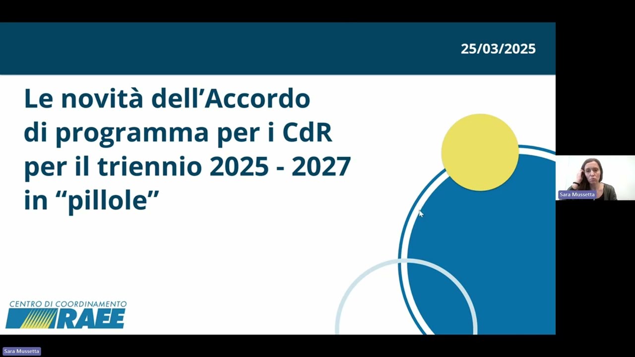 webinar: Le novità dell'Accordo di programma per i CdR per il triennio 2025-2027 in 