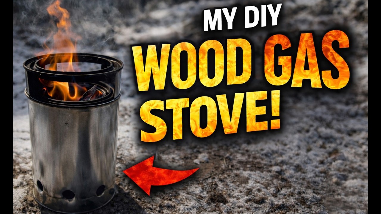 EASY Bushcraft Gas Wood Stove!