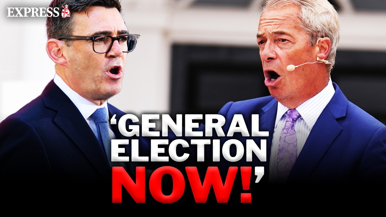 FURIOUS Nigel Farage declares Burnham has 'NO MANDATE' at Reform rally