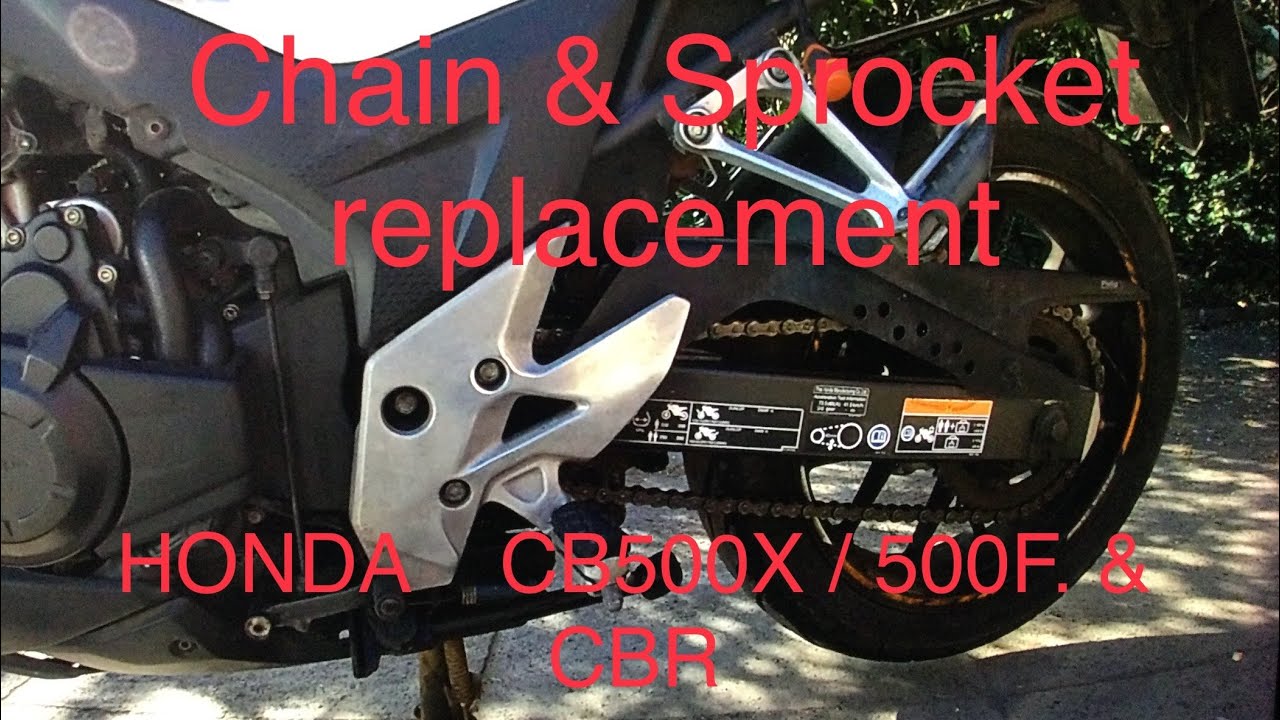 Замена цепи и звездочек HONDA CB500X: 500F и CBR