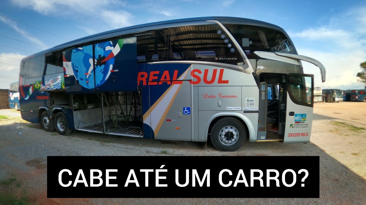 UM ÔNIBUS CAPAZ DE LEVAR ATÉ SUA CASA NOS BAGAGEIROS | VIAÇÃO REAL SUL | MARCOPOLO PARADISO G7 LD