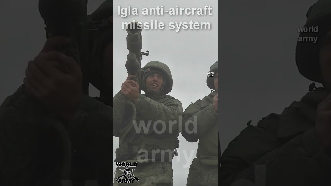 Missile launch of the Igla anti aircraft missile system