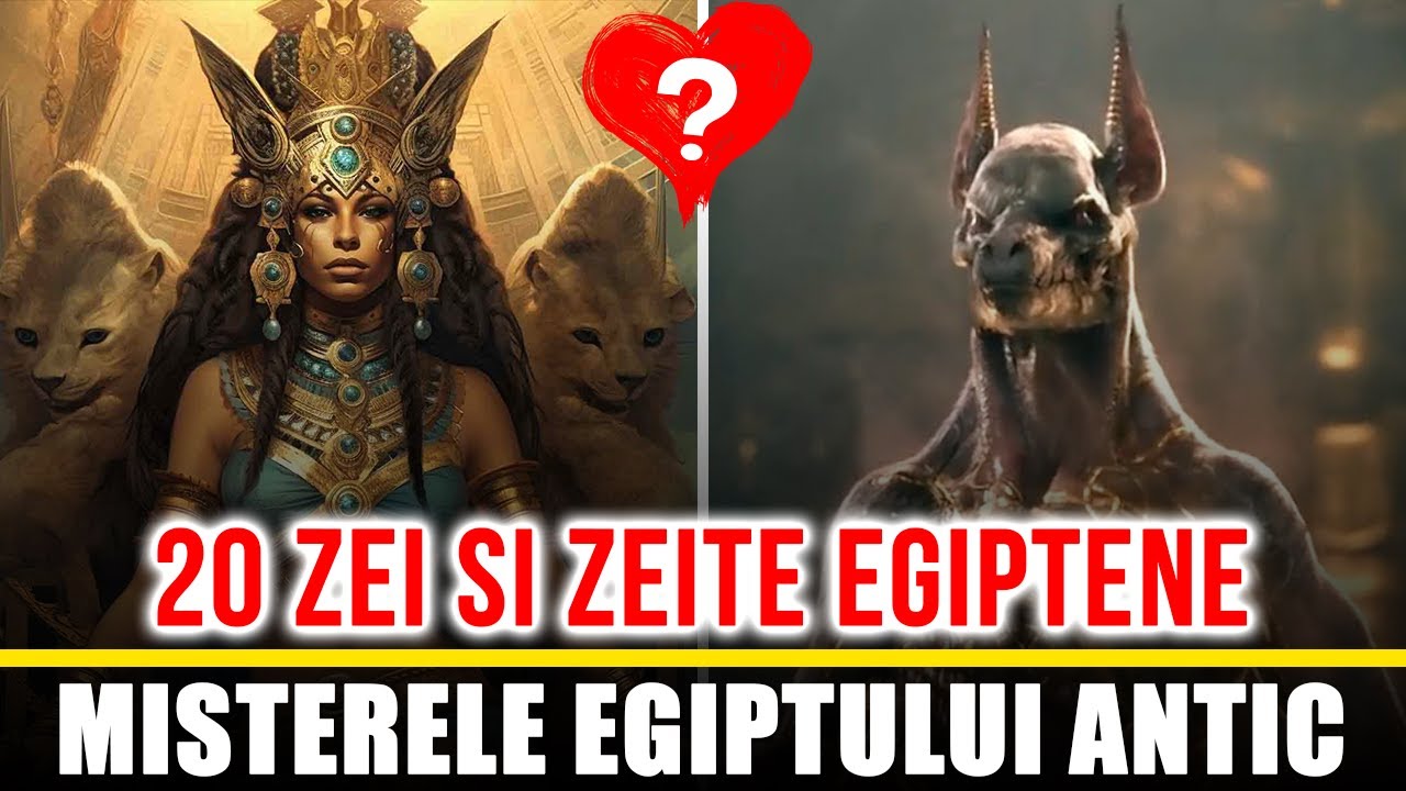 20 Zei si Zeițe Egiptene | Misterele Egiptului Antic