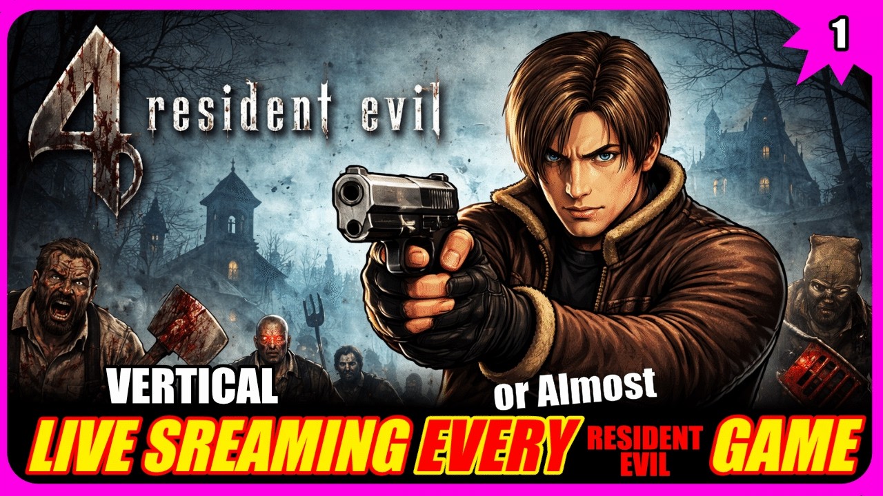 🔴 🔴   Road To Requiem |  Resident evil 4 (2005) | VERTICAL Livestream | Part 1