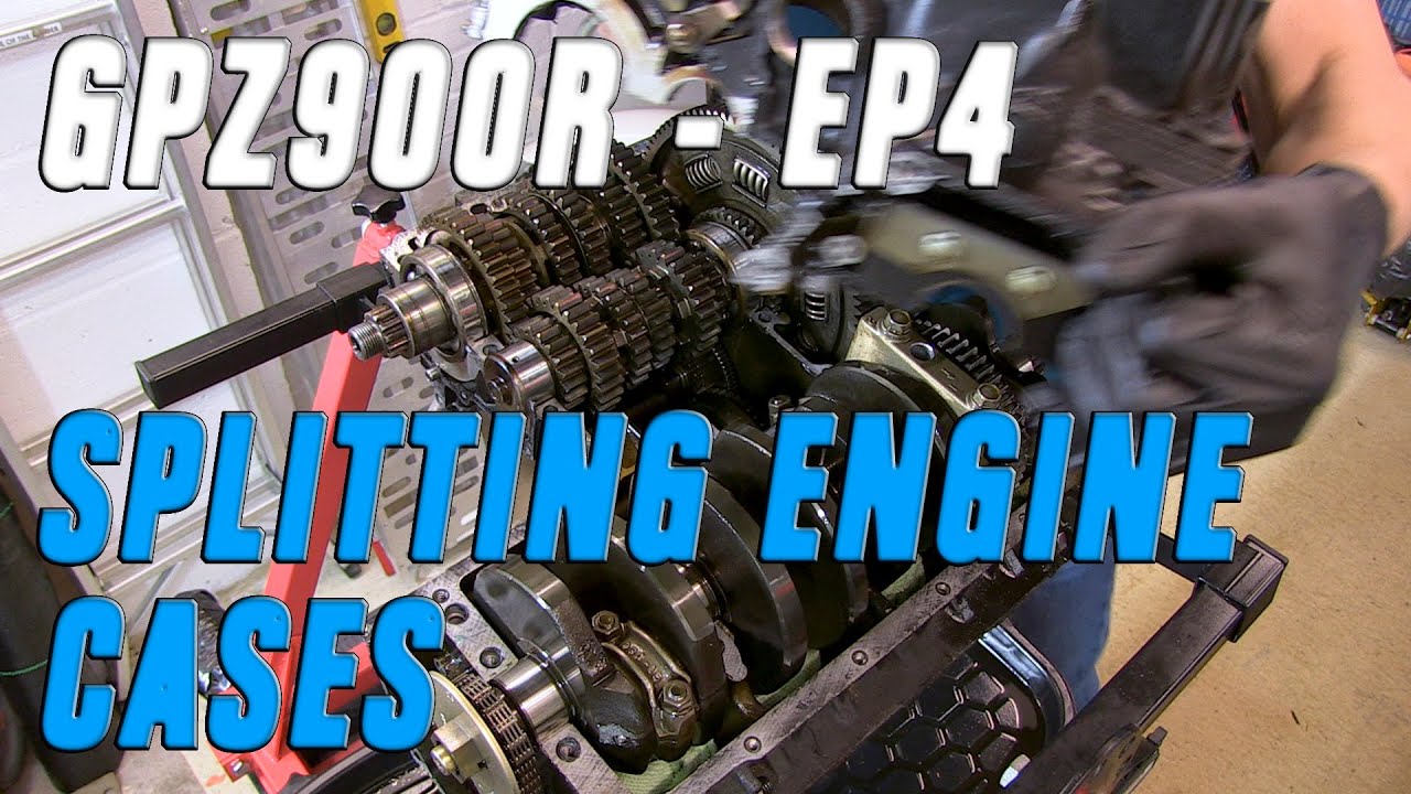 Ремонт мотоцикла Kawasaki Ninja GPZ900R, эпизод 4 — разборка картера двигателя.