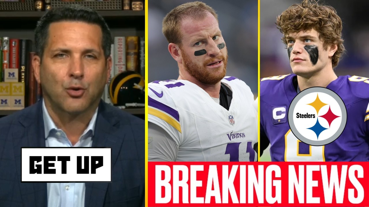 GET UP | Trading J.J. McCarthy to Steelers? - Chris Canty reacts to Vikings bring back Carson Wentz