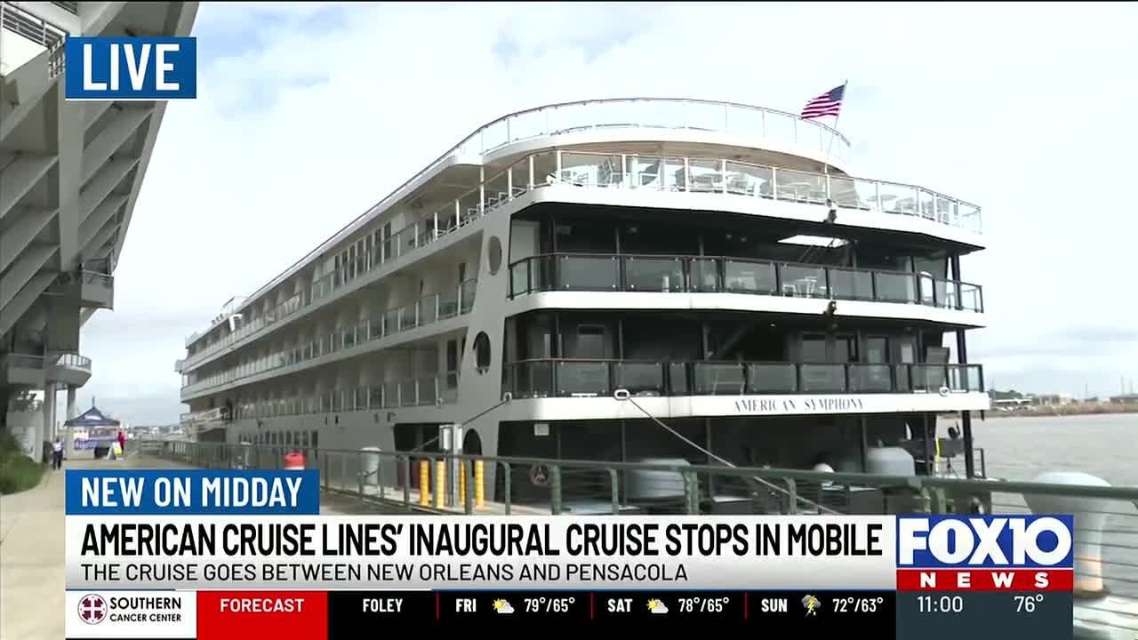 American Cruise Lines' inaugural cruise stops in Mobile