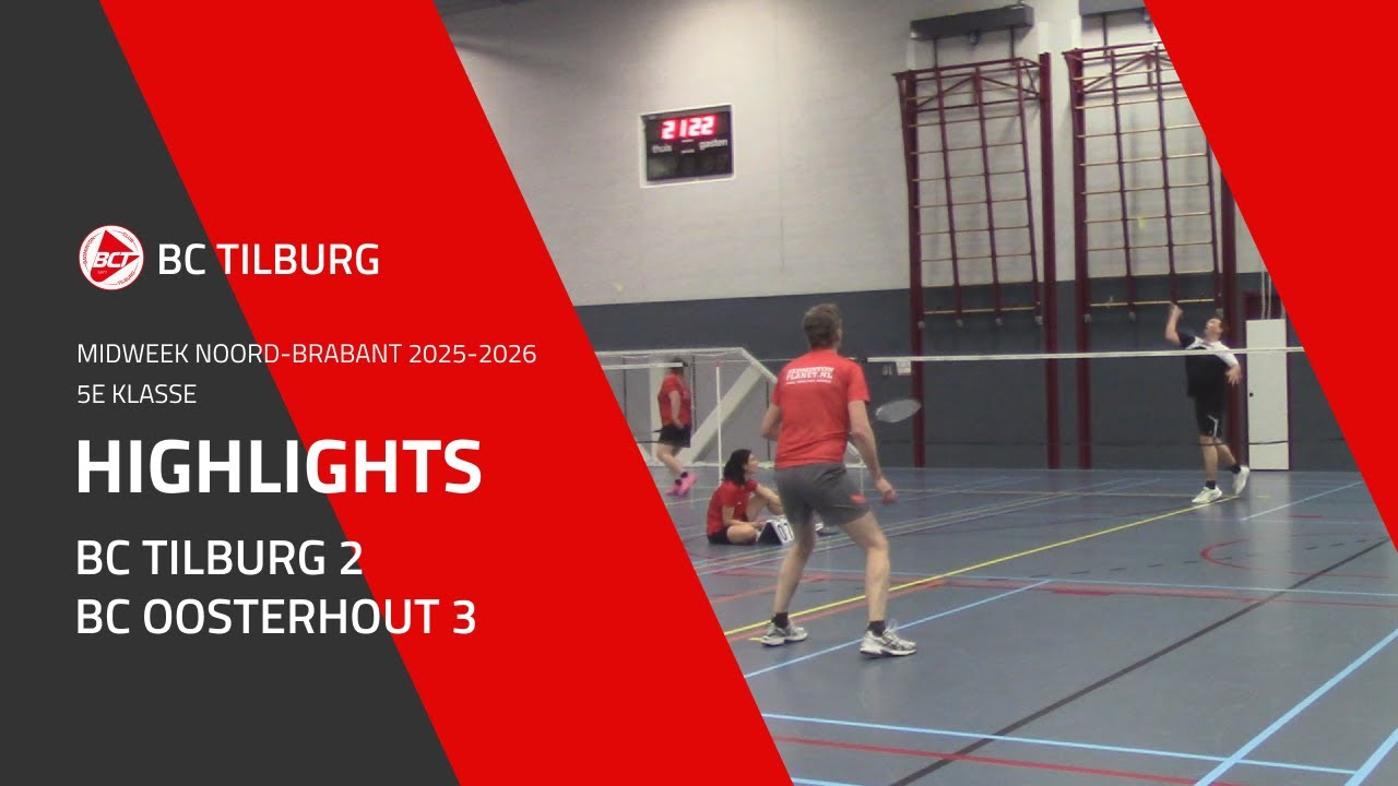 BC Tilburg 2 - BC Oosterhout 3 | 5e KLASSE | Midweek Noord-Brabant 2025-2026