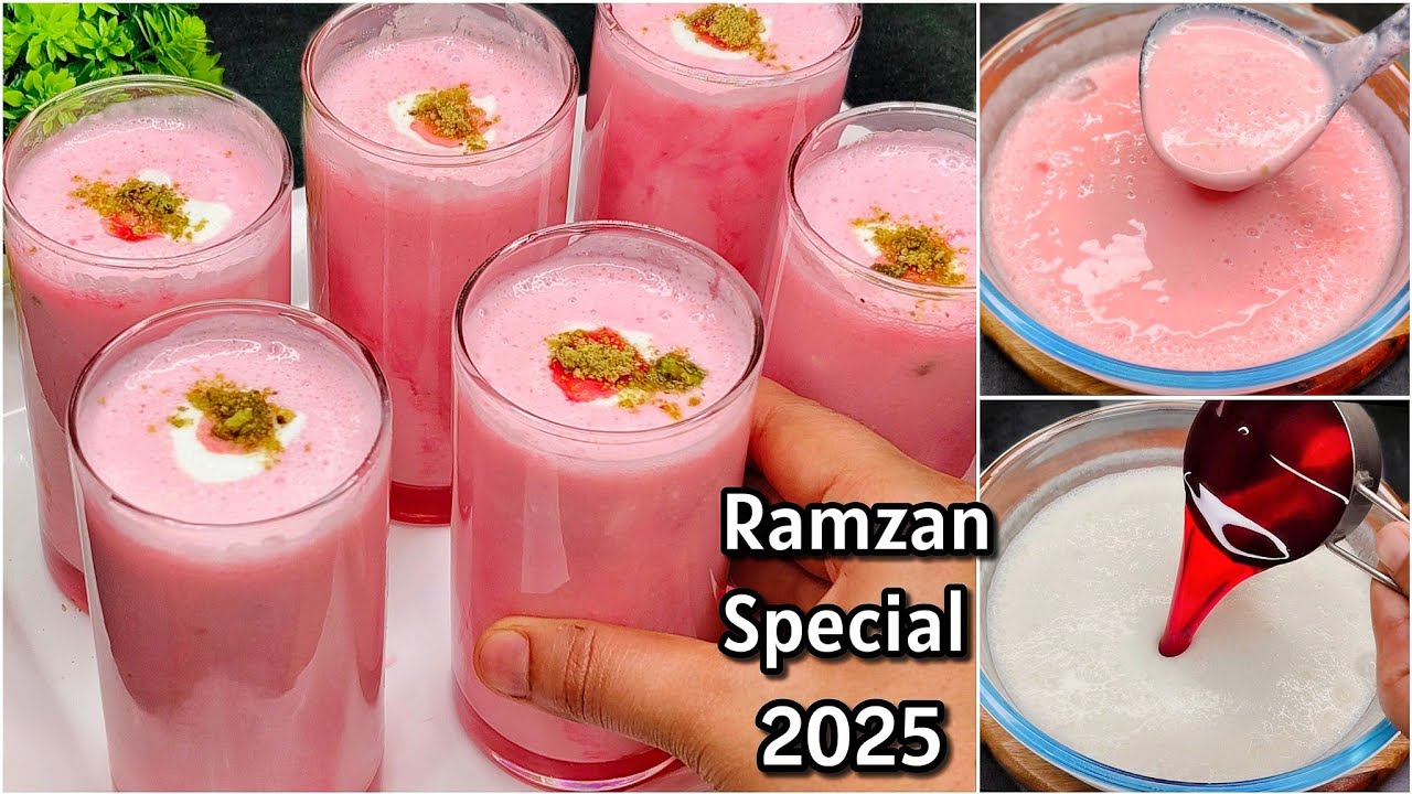 Ramzan Special Drink Recipes | Roohafza Lassi Recipe | Ramadan Recipes for Iftar | Drink Recipes