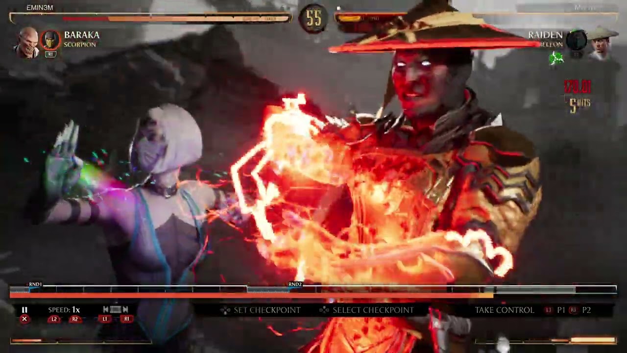 MK1 Ranked VS a very lucky Raiden player