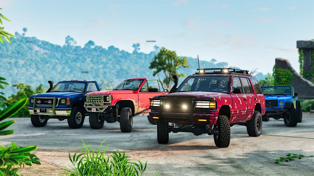 KONW&Oacute;J OFFROAD W DŻUNGLI! BEAMNG MULTIPLAYER!