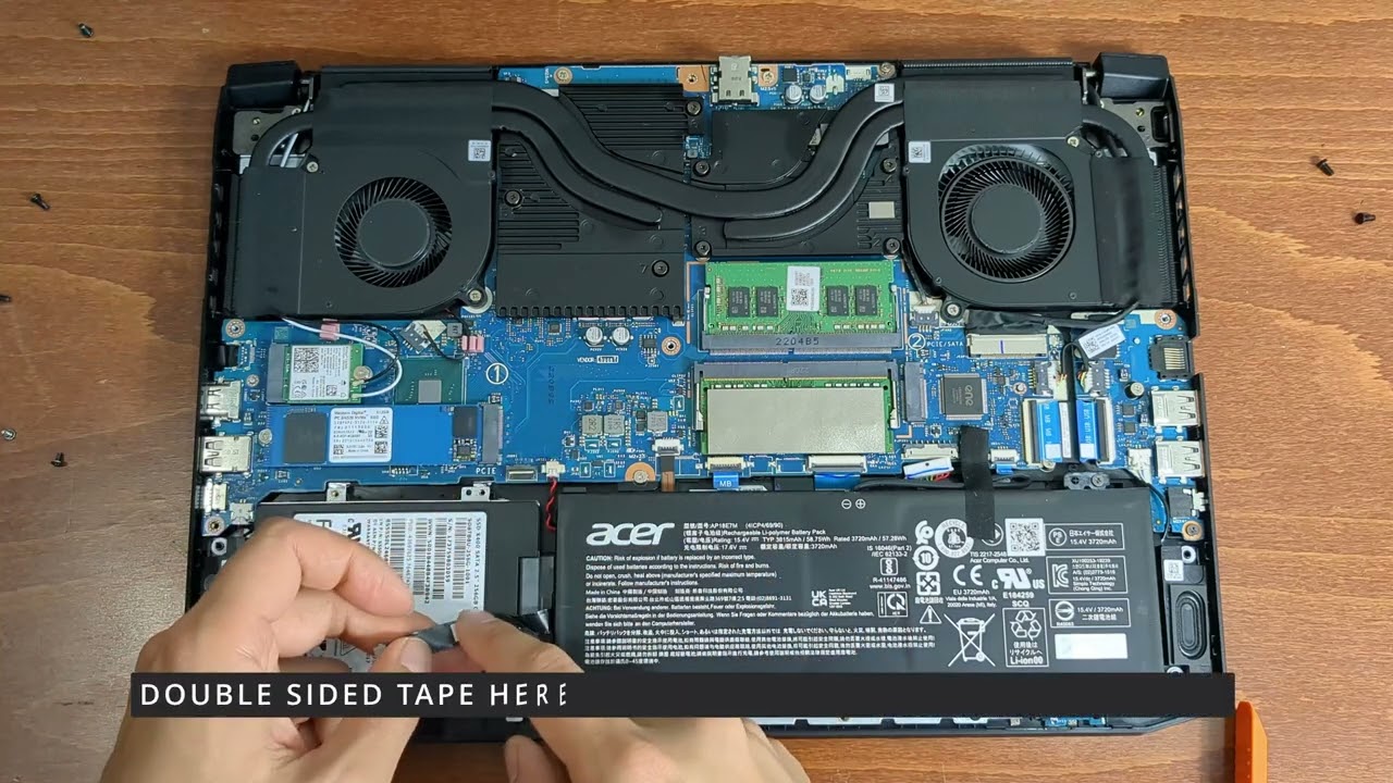 How to install SATA SSD/HDD for Acer Nitro 5