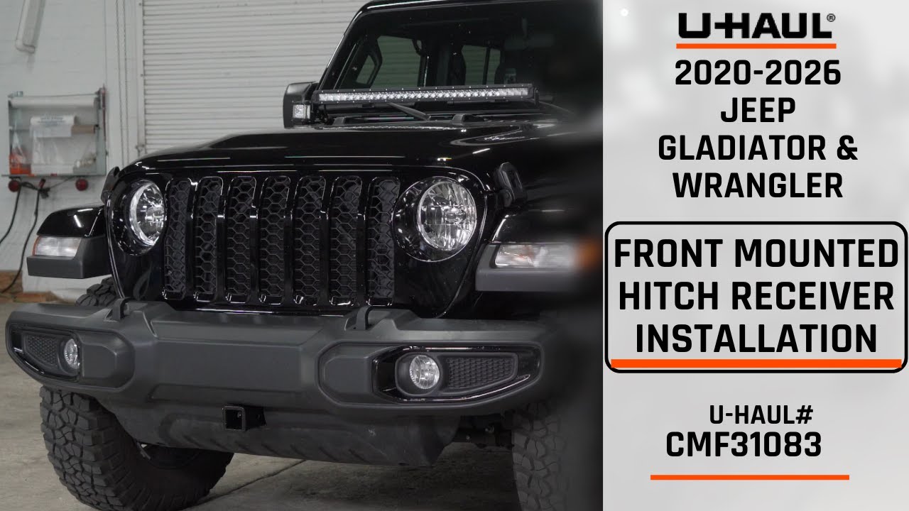 2020-2024 Jeep Gladiator | U-Haul Front Mounted hitch Receiver Installation | CMF31086