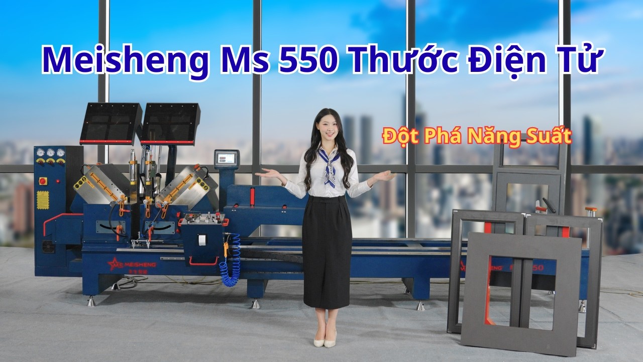 Máy Cắt Nhôm 2 Đầu Có Thước Điện Tử Tự Động In Tem | Đột Phá Năng Suất 2026