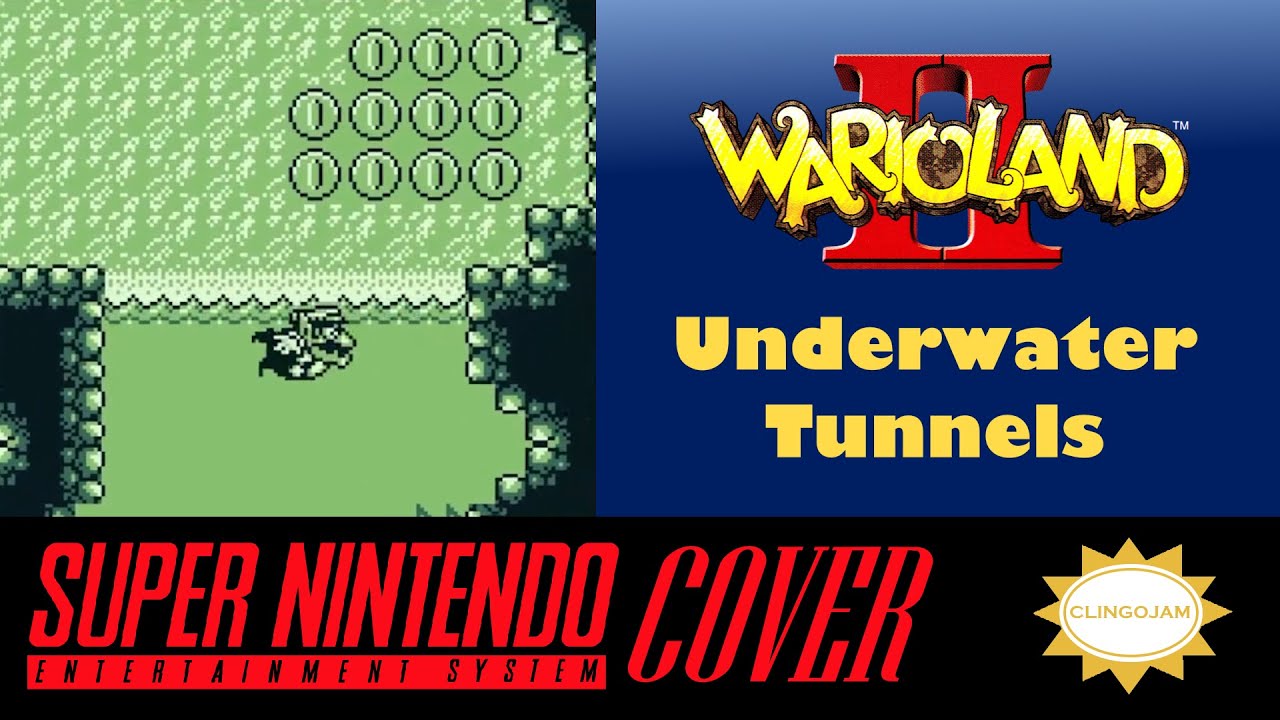 Underwater Tunnels - Wario Land 2 (SNES / S-DSP Cover)